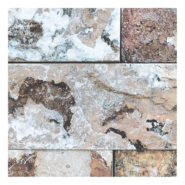 Pellicole adesive per pareti Muro di pietra naturale di marmo