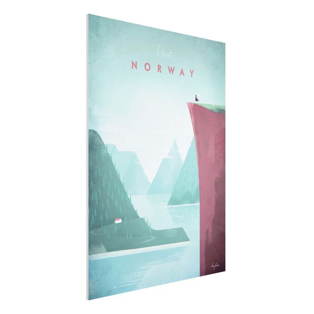 Quadro paesaggio Poster di viaggio - Norvegia