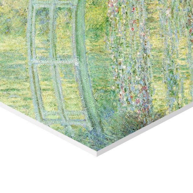 Quadro verde Claude Monet - Ponte giapponese