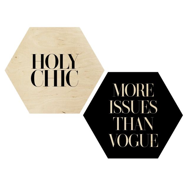 Esagono in legno - Santa Chic & Vogue