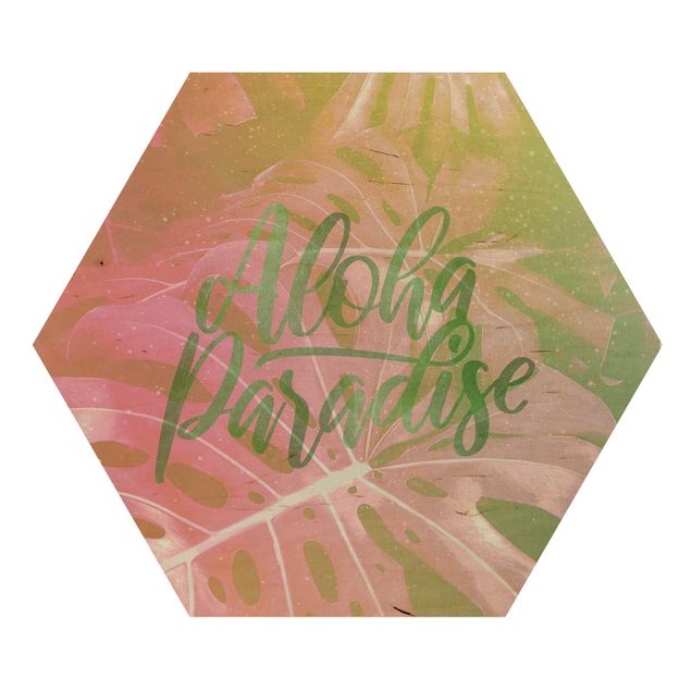 Esagono in legno - Rainbow - Aloha Paradise