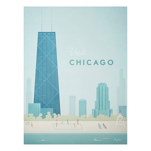 Riproduzioni quadri famosi Poster di viaggio - Chicago