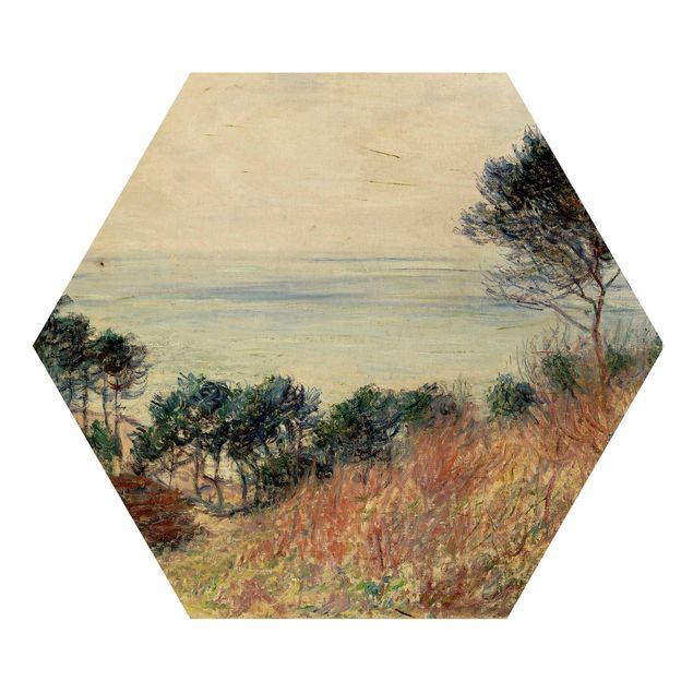 Quadri in legno con paesaggio Claude Monet - La costa di Varengeville