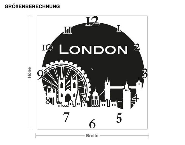 Adesivi murali città Logo Londra