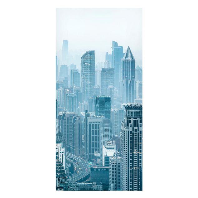 Lavagne magnetiche con architettura e skylines Shanghai fredda