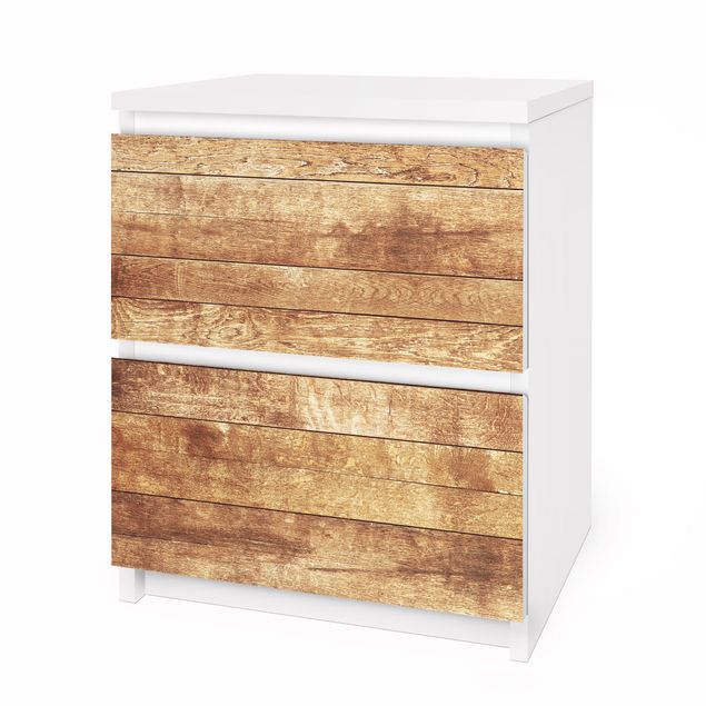 Carta adesiva per mobili IKEA - Malm Cassettiera 2xCassetti - Nordic Wood Wall