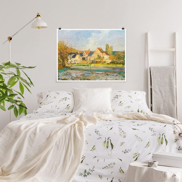 Quadro post impressionista Camille Pissarro - Paesaggio vicino a Pontoise