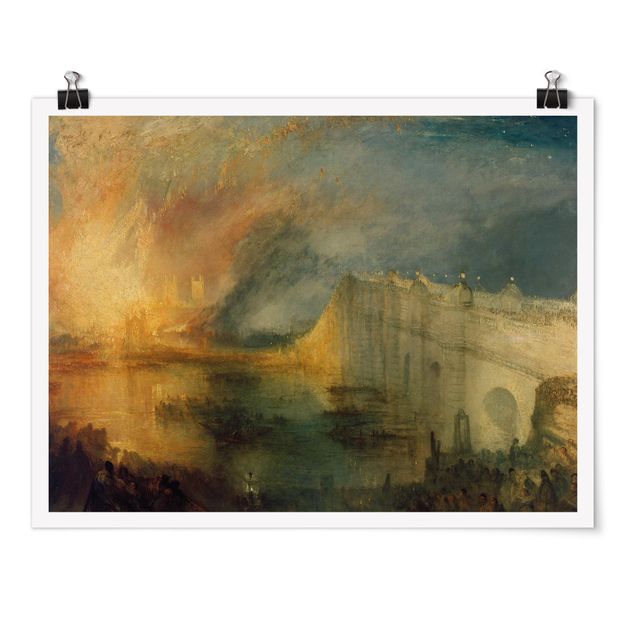 Correnti artistiche William Turner - L'incendio delle case dei Lord e dei Comuni