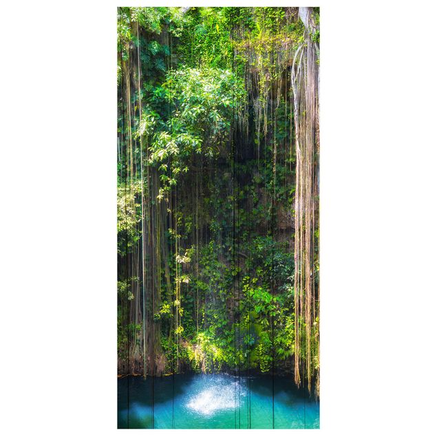 Tenda a pannello - Hanging roots of Ik-Kil Cenote 250x120cm