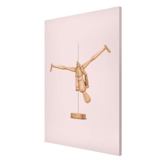 Riproduzione quadri famosi Pole Dance con figura in legno