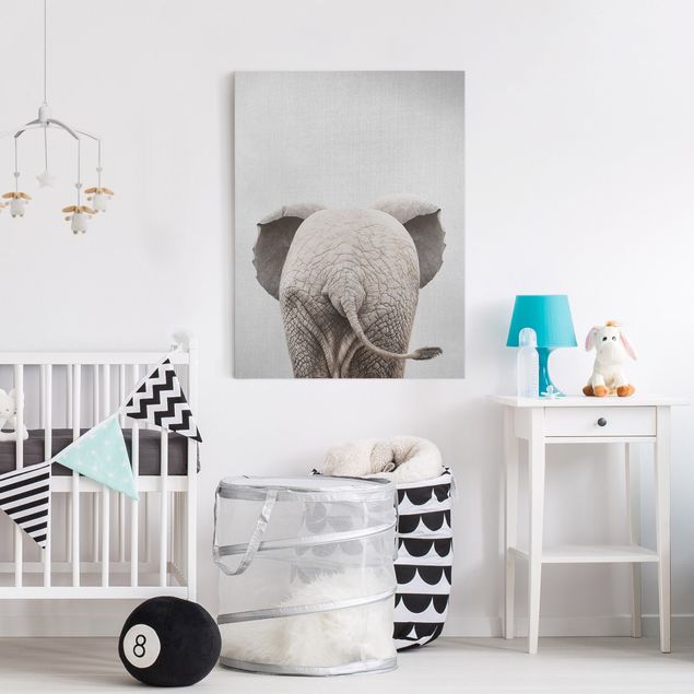 Decorazioni camera neonato Elefantino da dietro