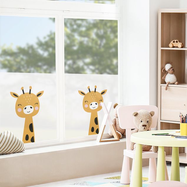 Pellicola colorata per vetri Baby Giraffe