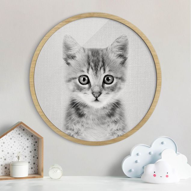 Decorazioni camera neonato Cucciolo di gatto Killi Bianco e Nero