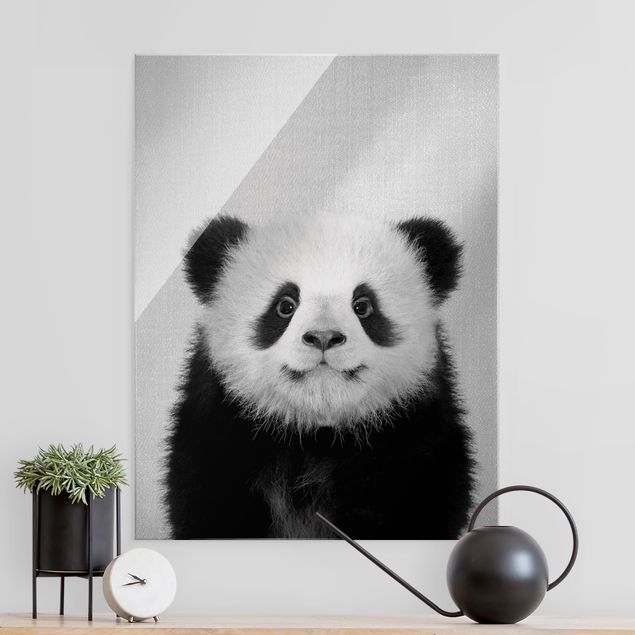 Panda quadro Cucciolo di Panda Prian Bianco e Nero