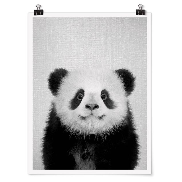 Quadri in bianco e nero Cucciolo di Panda Prian Bianco e Nero