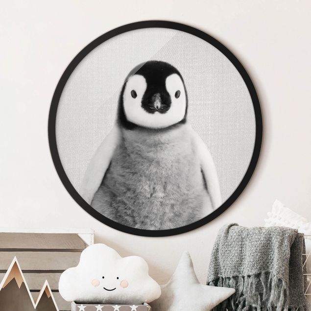 Decorazioni camera neonato Piccolo Pinguino Pepe Bianco e Nero