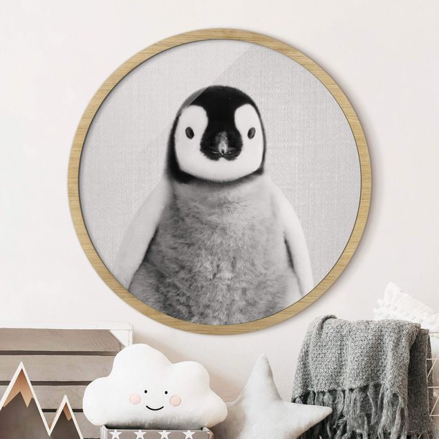 Decorazioni camera neonato Piccolo Pinguino Pepe Bianco e Nero