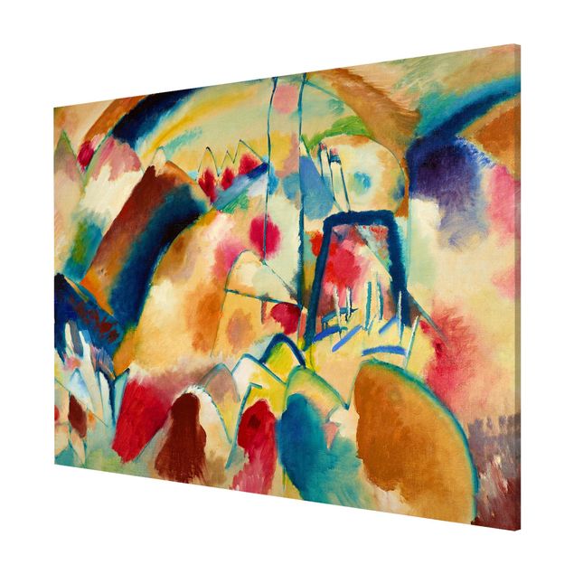 Quadri espressionismo Wassily Kandinsky - Paesaggio con chiesa (Paesaggio con macchie rosse)