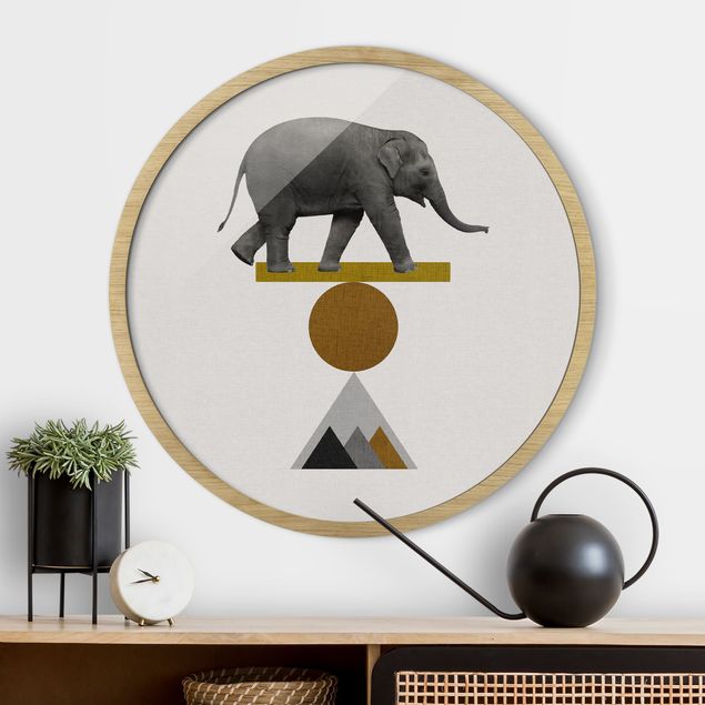Elefante quadro Arte dell'equilibrio - Elefante
