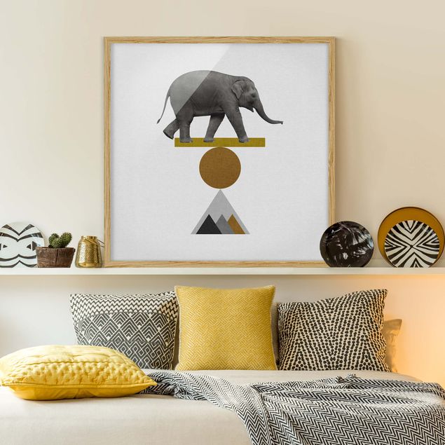 Quadri moderni   Arte dell'equilibrio - Elefante