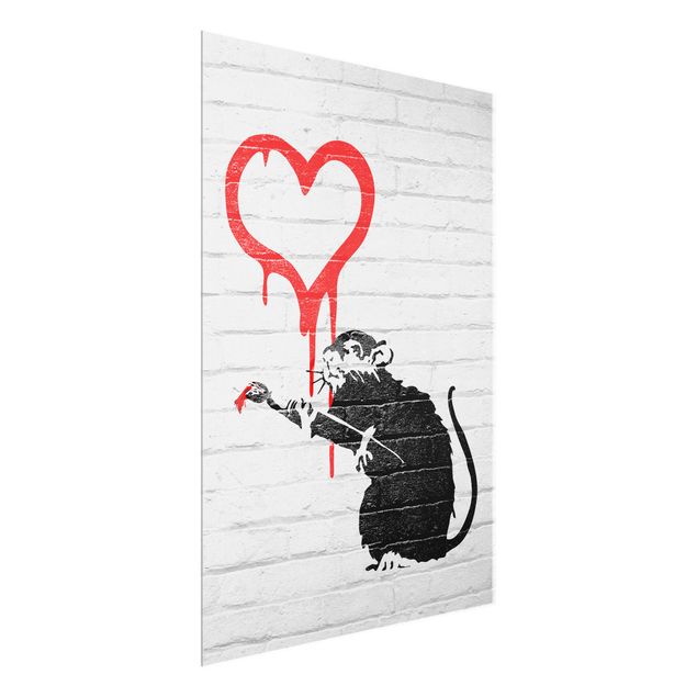Quadri stampe Love Rat - Brandalised ft. Graffiti by Banksy