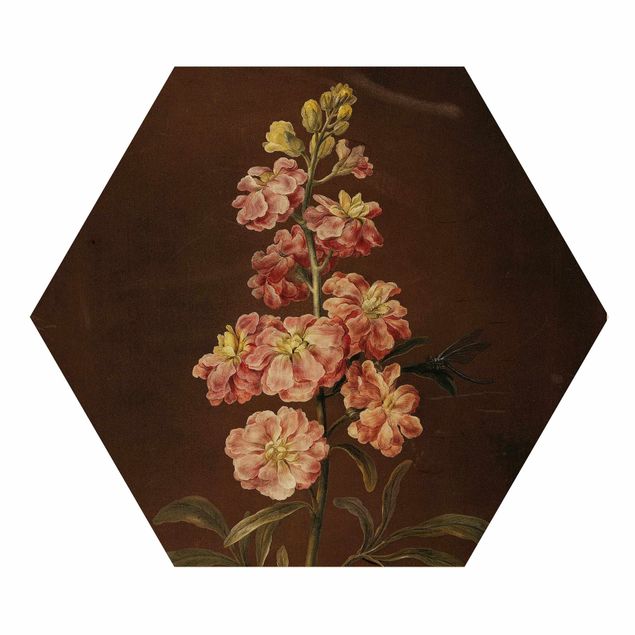 Riproduzioni quadri Barbara Regina Dietzsch - Una violacciocca rosa chiaro