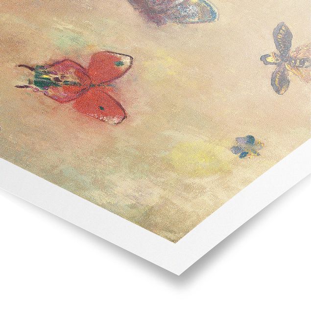 Riproduzioni quadri famosi Odilon Redon - Farfalle colorate