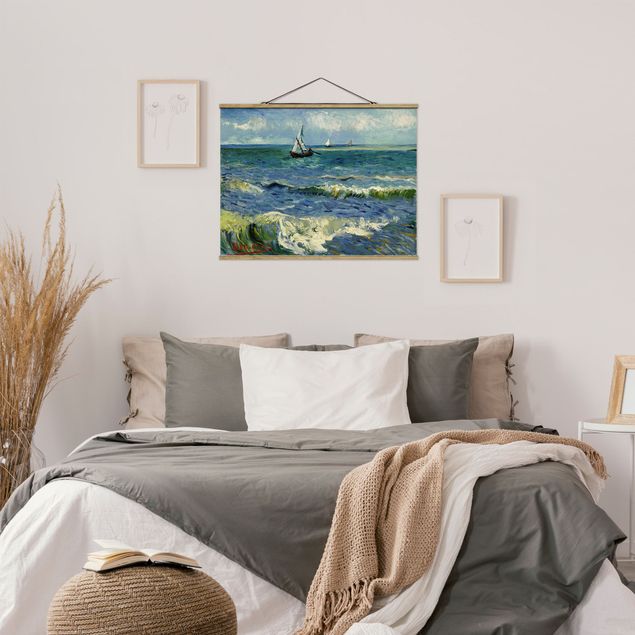 Quadri post impressionismo Vincent Van Gogh - Paesaggio marino vicino a Les Saintes-Maries-De-La-Mer