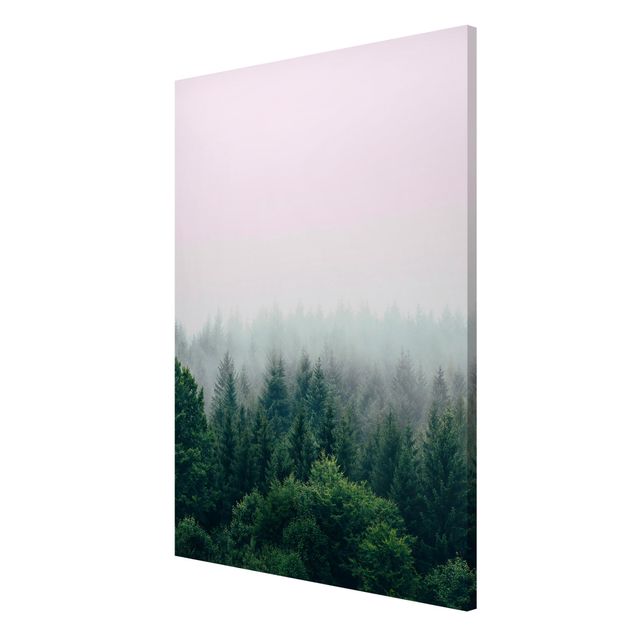 Lavagne magnetiche con paesaggio Foresta nebbiosa crepuscolo
