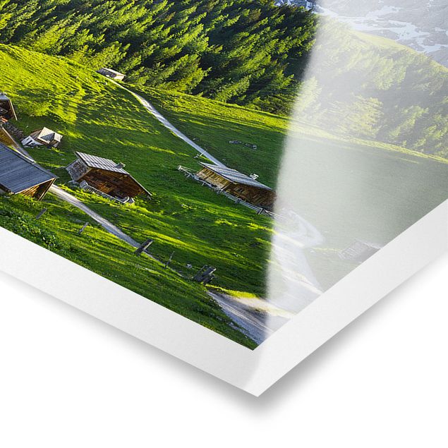 Poster paesaggi naturali Prato alpino della Stiria