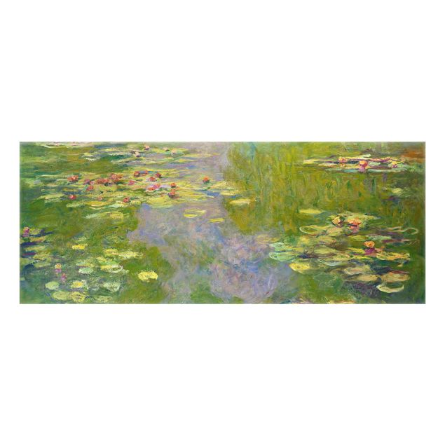 Paraschizzi con fiori Claude Monet - Ninfee verdi