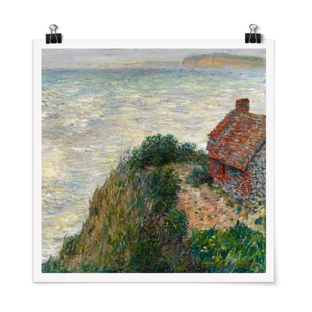 Quadro paesaggio Claude Monet - Casa di pescatori a Petit Ailly