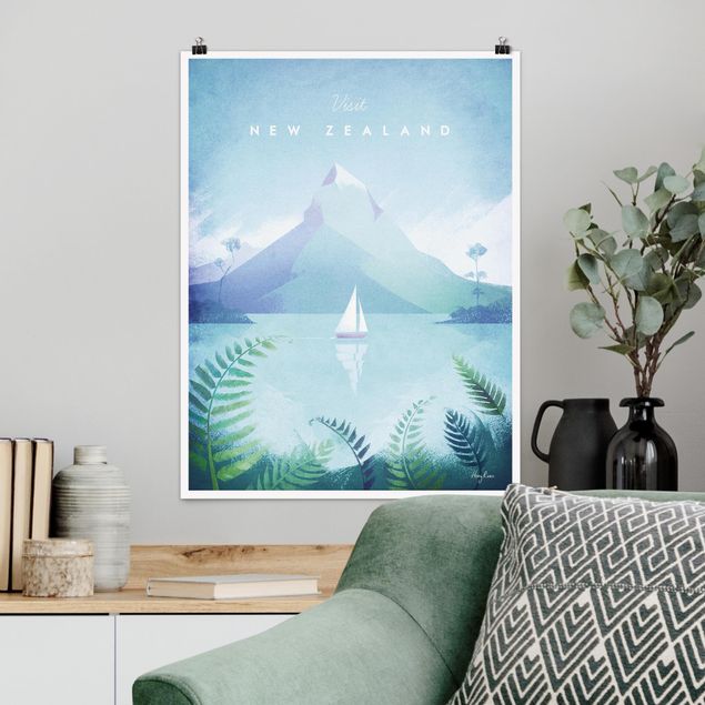 Quadro paesaggio Poster di viaggio - Nuova Zelanda