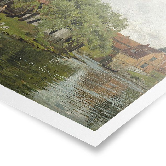 Stile artistico Edvard Munch - Scena sul fiume Akerselven
