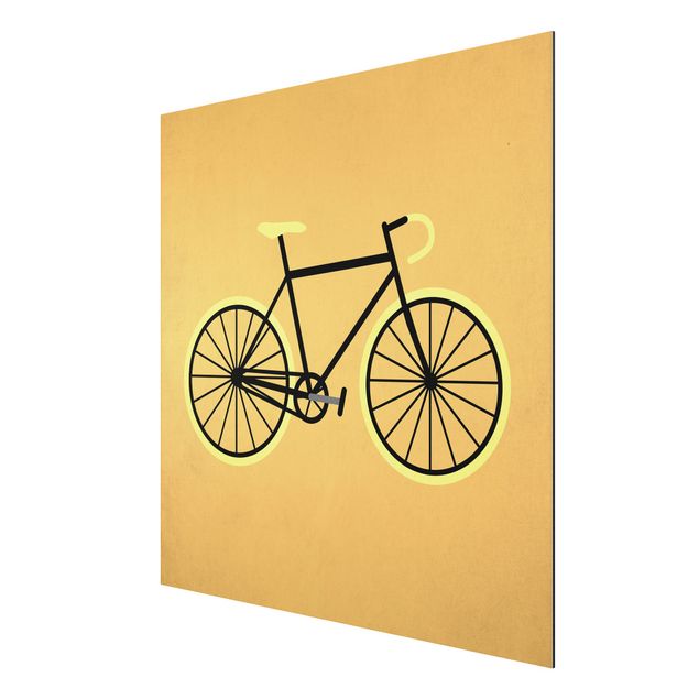 Quadro giallo Bicicletta in giallo