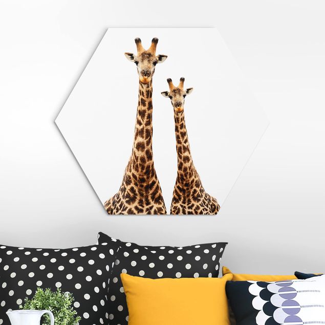 Decorazioni camera bambini Portamento di due giraffe