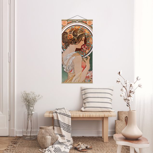 Stile di pittura Alfons Mucha - Primula