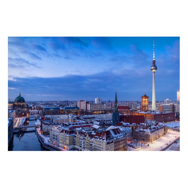 Lavagne magnetiche con architettura e skylines Neve a Berlino