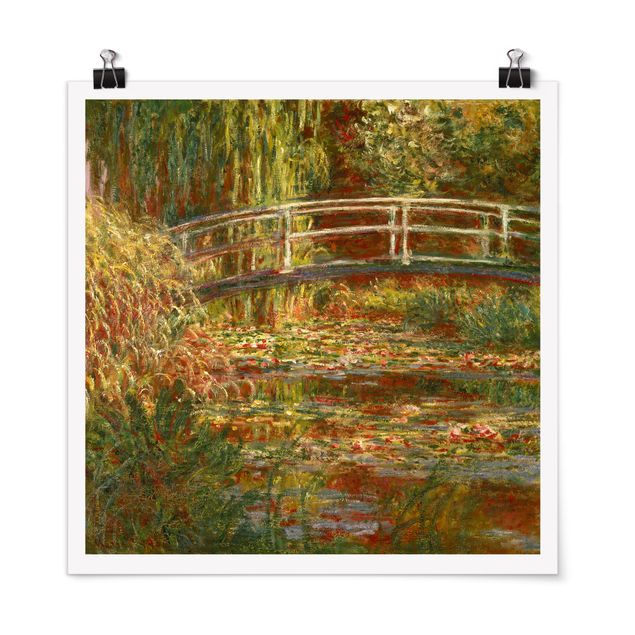 Correnti artistiche Claude Monet - Stagno di ninfee e ponte giapponese (Armonia in rosa)