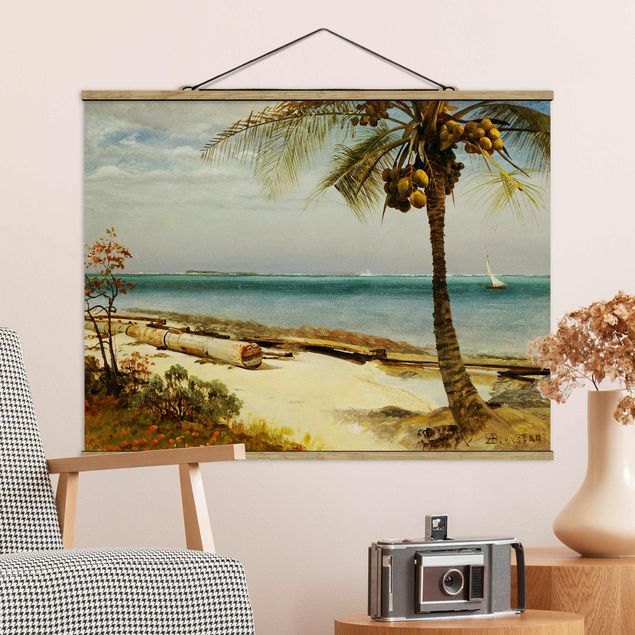 Romanticismo quadri Albert Bierstadt - Costa tropicale
