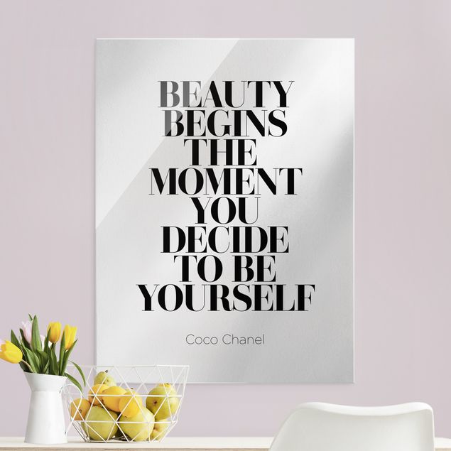 Quadri moderni   Be Yourself Coco Chanel
