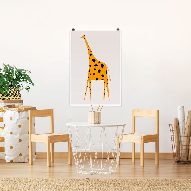 Quadri Africa Giraffa gialla