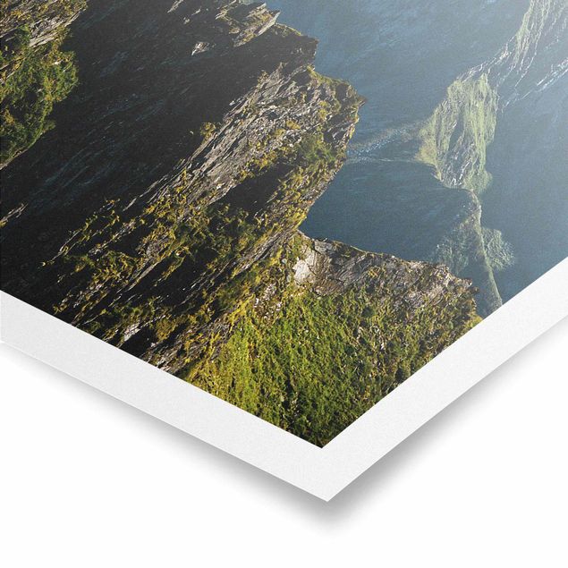 Poster paesaggio Montagne sulle Lofoten