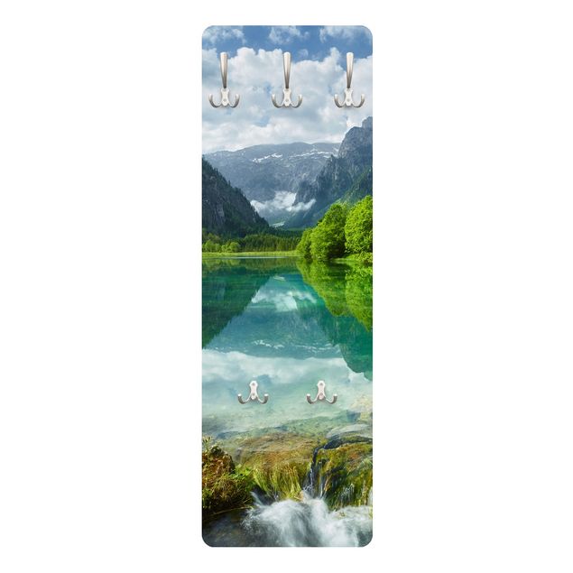 Quadri Rainer Mirau Lago di montagna con riflessi d'acqua