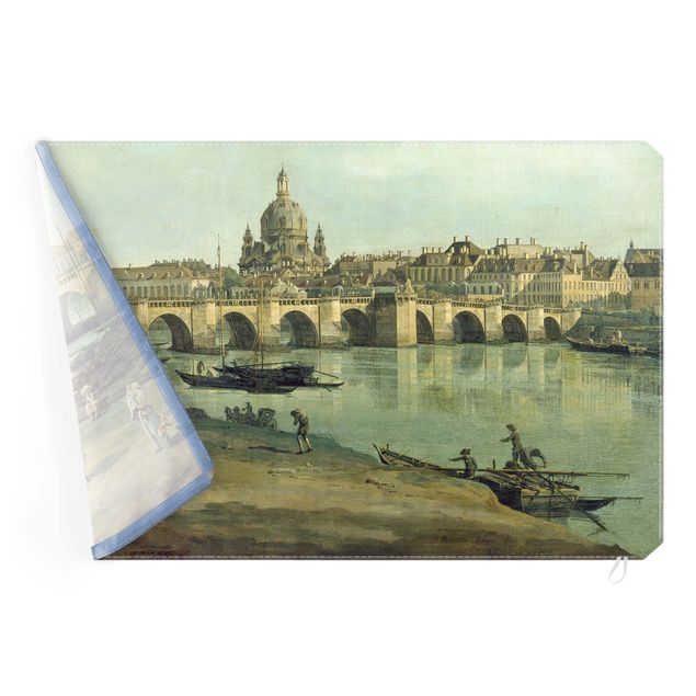 Stampe quadri famosi Bernardo Bellotto - Vista di Dresda dalla riva destra dell'Elba