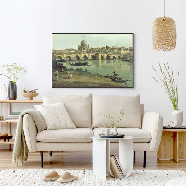 Quadro espressionismo Bernardo Bellotto - Vista di Dresda dalla riva destra dell'Elba
