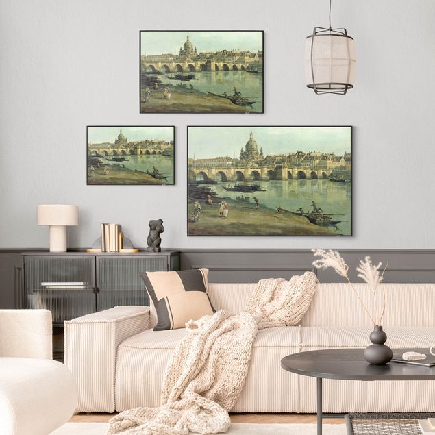 Stile artistico Bernardo Bellotto - Vista di Dresda dalla riva destra dell'Elba