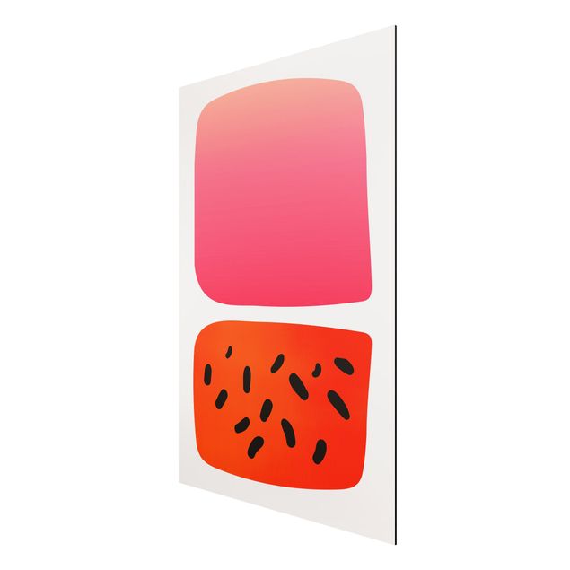 Riproduzioni quadri Forme astratte - Melone e rosa