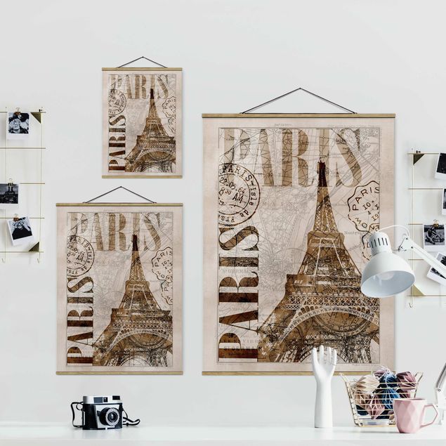 Quadri Andrea Haase Collage Shabby Chic - Parigi