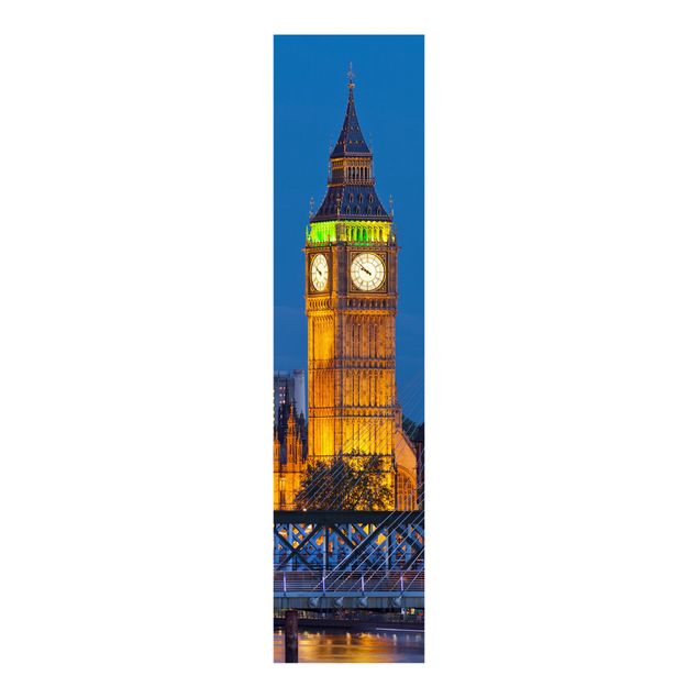 Quadri Rainer Mirau Big Ben e Westminster Palace a Londra di notte